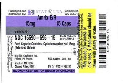 Amrix ER 15mg Label Image - AMRIX ER 15MG LABEL